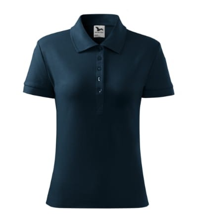 Cotton Heavy 216 Koszulka polo damska granatowy