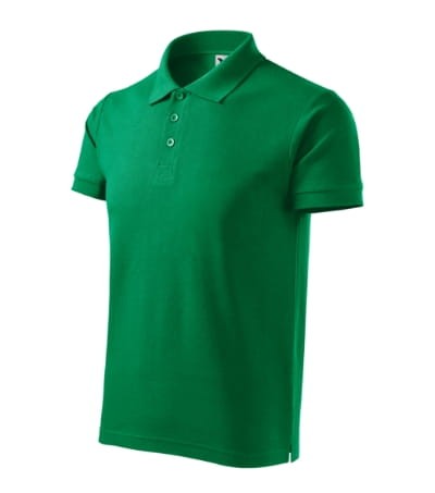 Cotton Heavy 215 Koszulka polo męska zieleń trawy
