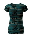 Camo Pure C22 Koszulka damska camouflage petrol 2XL