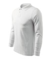 Single J. LS 211 Koszulka polo męska biały