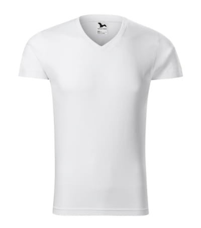 Slim Fit V-neck 146 Koszulka męska biały