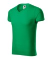 Slim Fit V-neck 146 Koszulka męska zieleń trawy