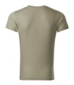 Slim Fit V-neck 146 Koszulka męska jasny khaki