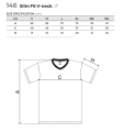 Slim Fit V-neck 146 Koszulka męska army