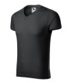 Slim Fit V-neck 146 Koszulka męska ebony gray