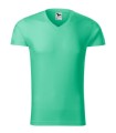 Slim Fit V-neck 146 Koszulka męska miętowy
