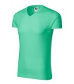 Slim Fit V-neck 146 Koszulka męska miętowy