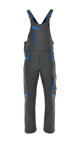 Spodnie  softshell ogrodniczki ocieplane COMFORT WINTER