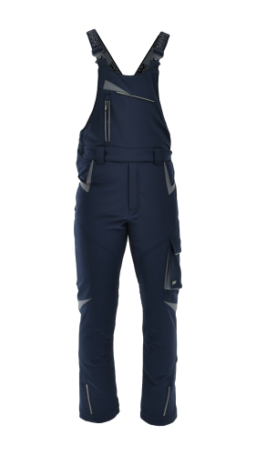 Spodnie  softshell ogrodniczki ocieplane COMFORT WINTER