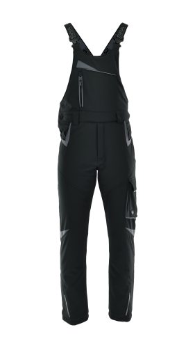 Spodnie softshell  ogrodniczki ocieplane COMFORT WINTER