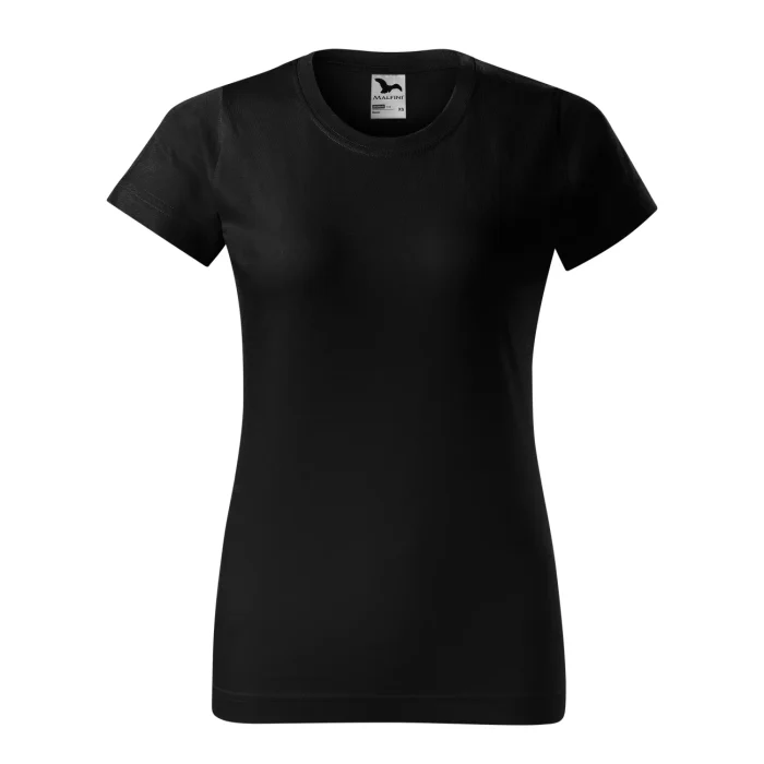T-shirt damski Malfini Basic 134 czarny - obrazek 2