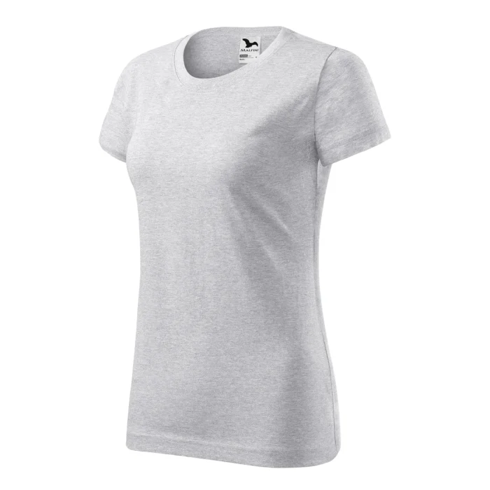 T-shirt damski Malfini Basic 134 jasnoszary melanż - obrazek 4