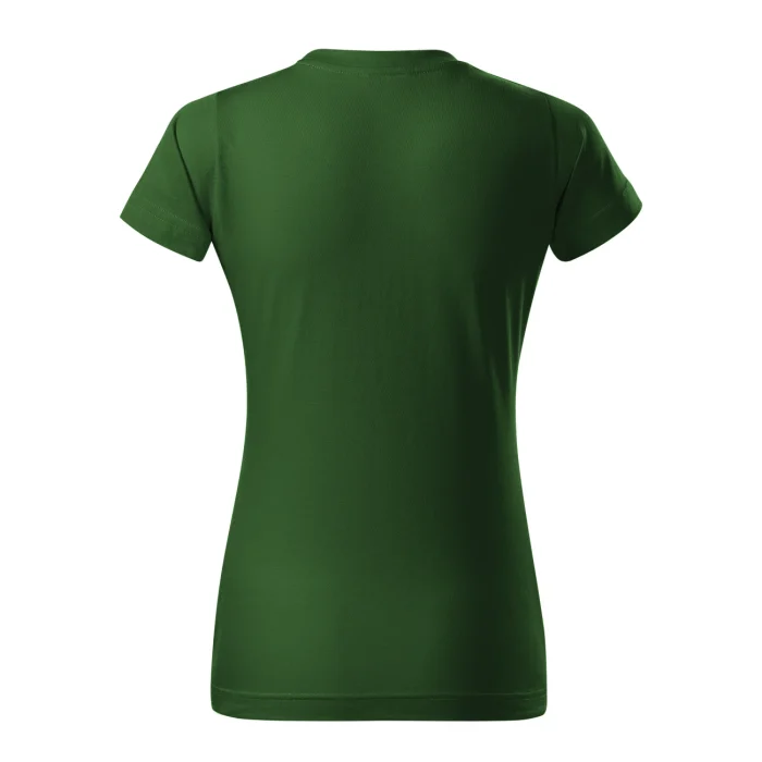 T-shirt damski Malfini Basic 134 zieleń butelkowa - obrazek 3