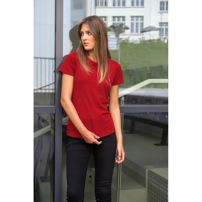 T-shirt damski Malfini Basic 134 czerwona - obrazek 7