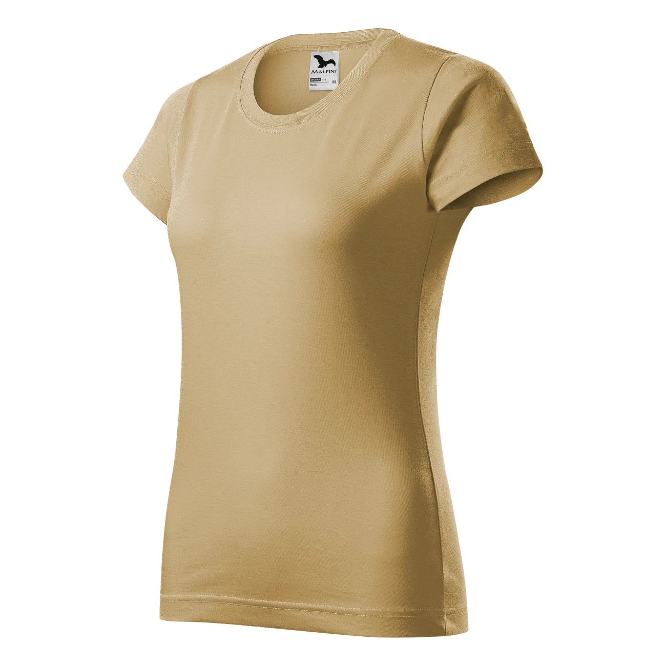 134_08_C T-shirt damski Malfini Basic 134 piaskowy - obrazek 1