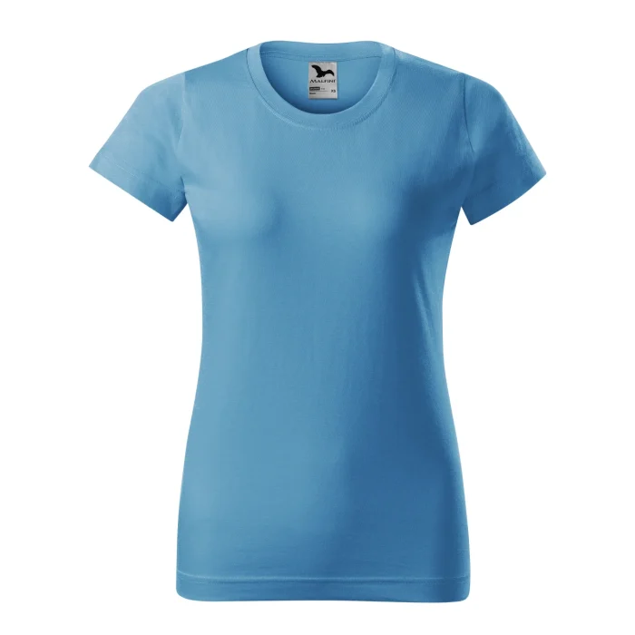 T-shirt damski Malfini Basic 134 lazurowa - obrazek 2