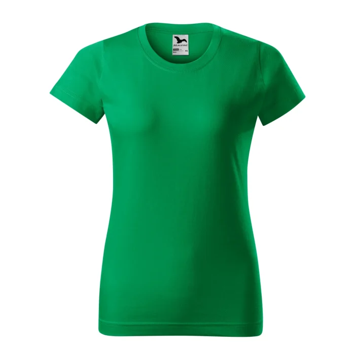 T-shirt damski Malfini Basic 134 zieleń trawy - obrazek 2