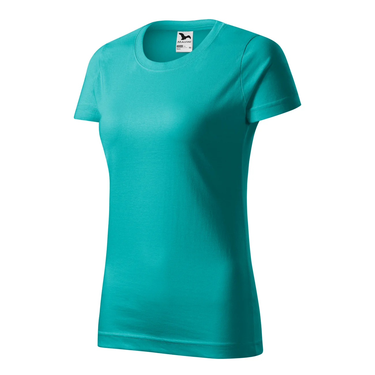 134_19_C T-shirt damski Malfini Basic 134 szmaragdowa - obrazek 1