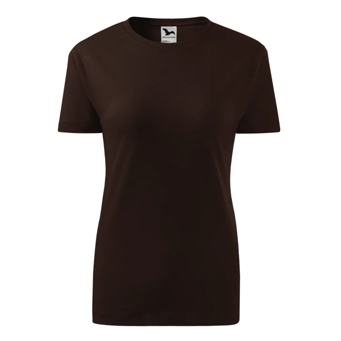 T-shirt damski Malfini Basic 134 kawowa - obrazek 2