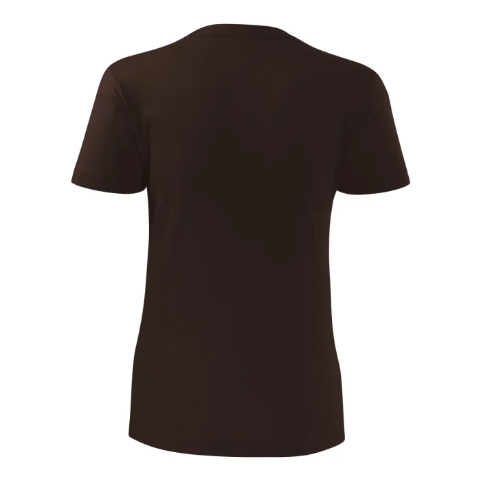 T-shirt damski Malfini Basic 134 kawowa - obrazek 3