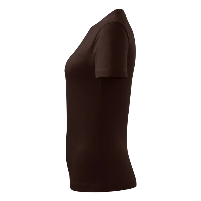 T-shirt damski Malfini Basic 134 kawowa - obrazek 4