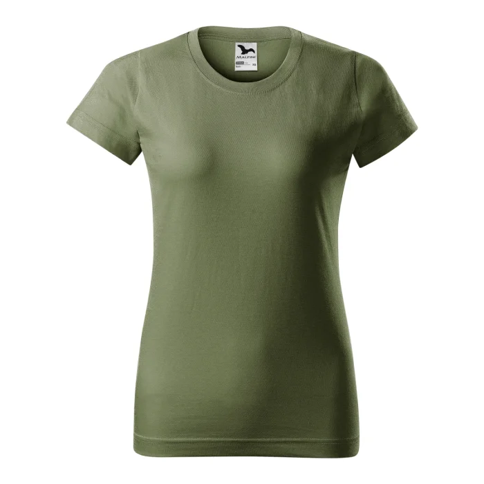 T-shirt damski Malfini Basic 134 jasny khaki - obrazek 2