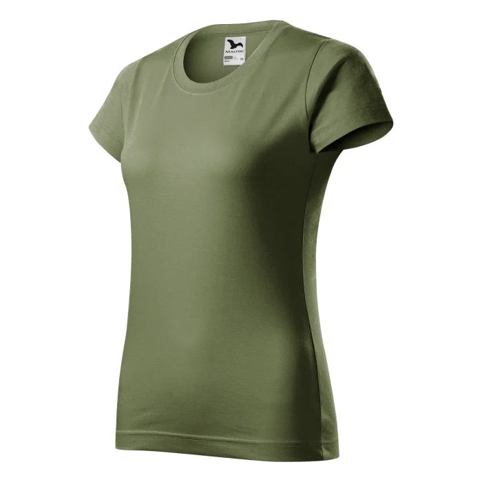 T-shirt damski Malfini Basic 134 jasny khaki - obrazek 4