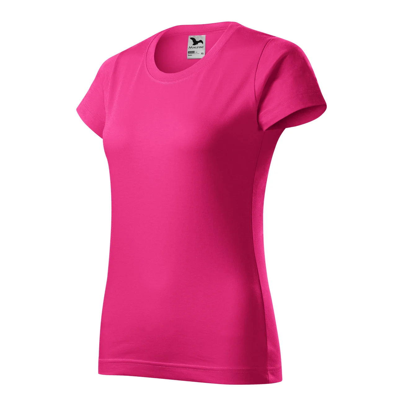 134_40_C T-shirt damski Malfini Basic 134 purpurowa czerwień - obrazek 1