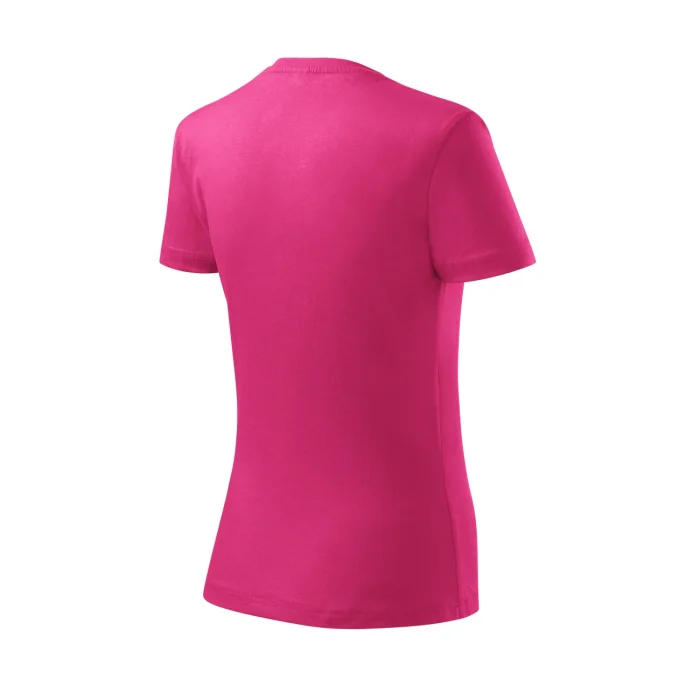 T-shirt damski Malfini Basic 134 purpurowa czerwień - obrazek 5