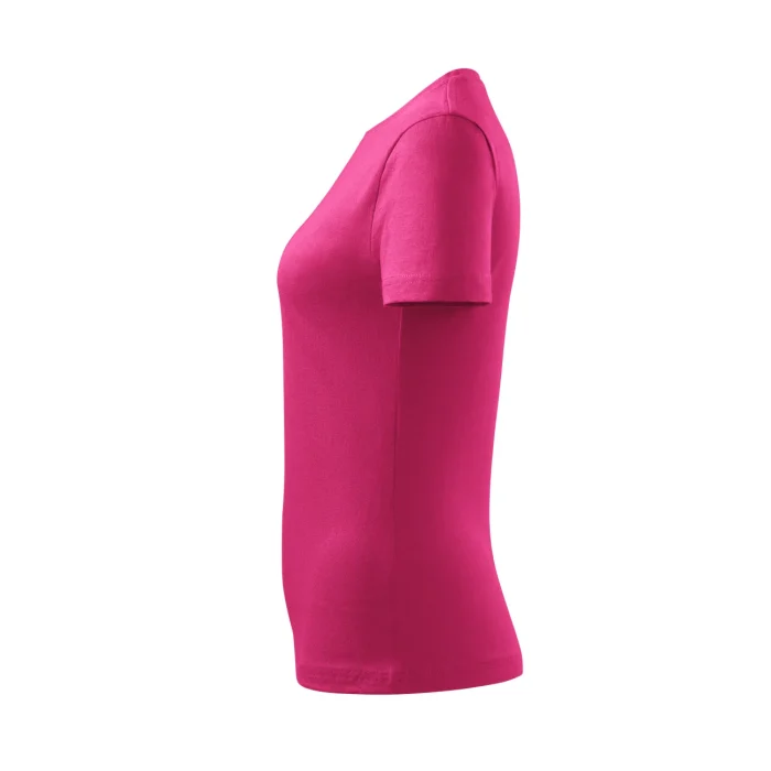 T-shirt damski Malfini Basic 134 purpurowa czerwień - obrazek 6