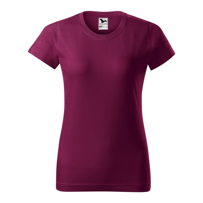 T-shirt damski Malfini Basic 134 fuksjowa - obrazek 3