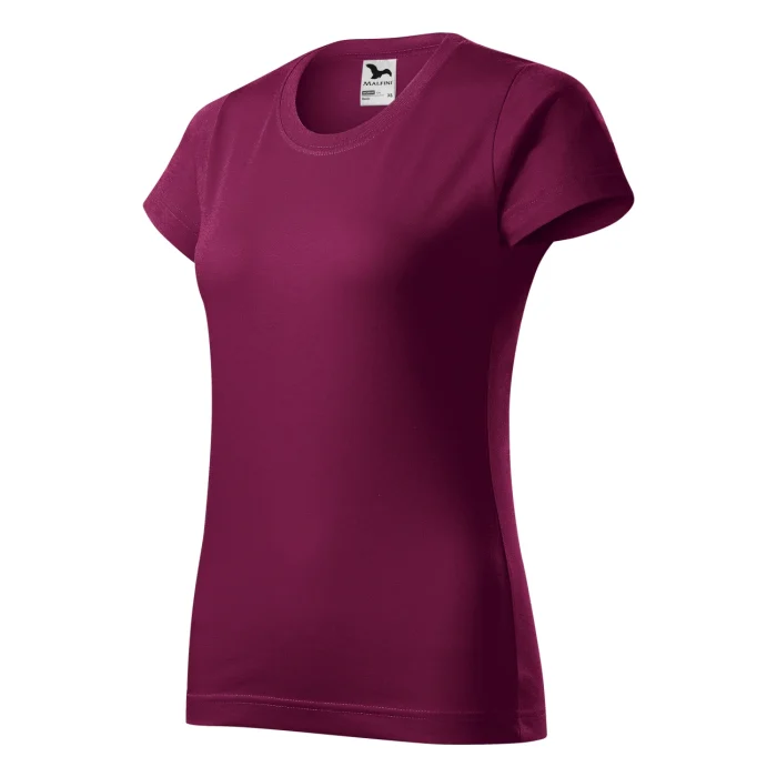 T-shirt damski Malfini Basic 134 fuksjowa - obrazek 2