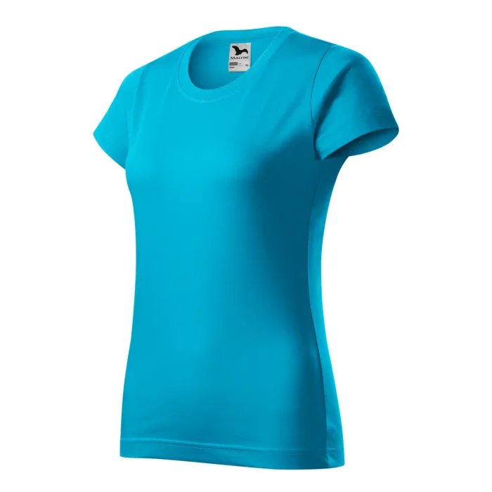 T-shirt damski Malfini Basic 134 turkusowa - obrazek 4