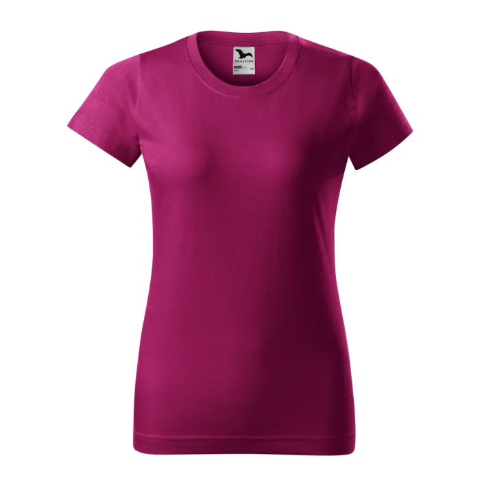 T-shirt damski Malfini Basic 134 fuchsia red - obrazek 2