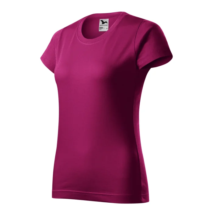 T-shirt damski Malfini Basic 134 fuchsia red - obrazek 4