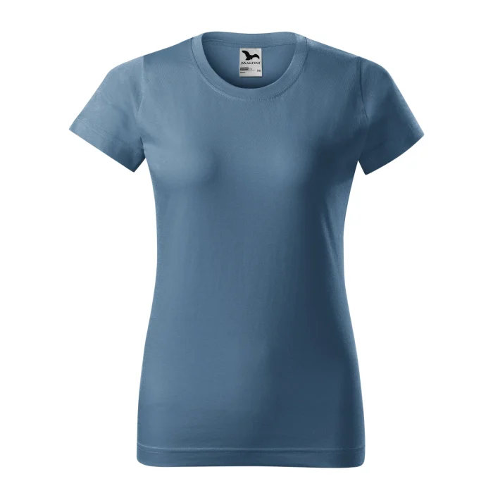 T-shirt damski Malfini Basic 134 denim - obrazek 2