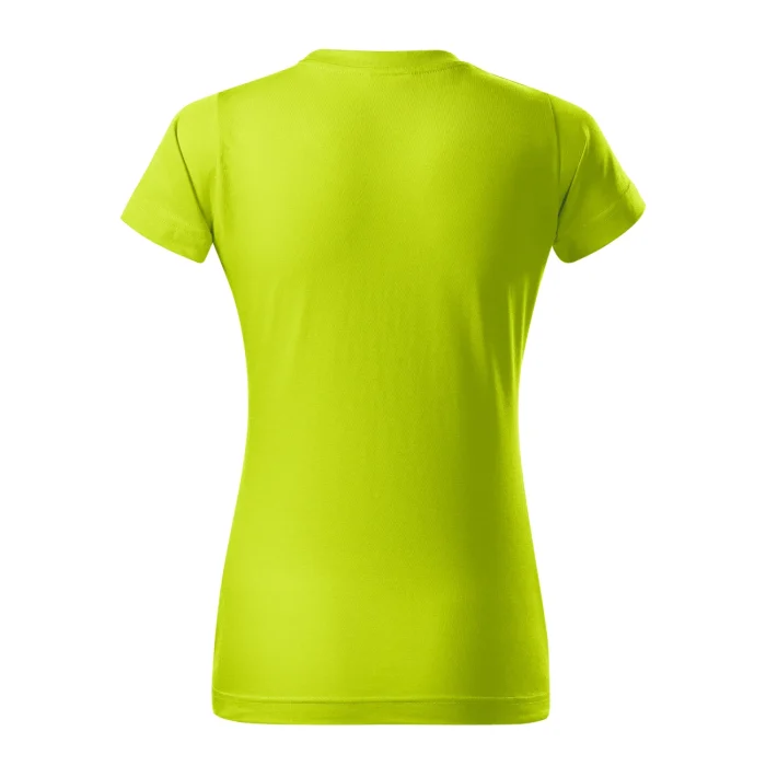 T-shirt damski Malfini Basic 134 limonkowa - obrazek 3