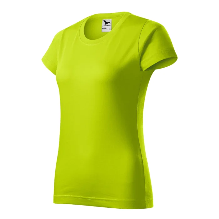 T-shirt damski Malfini Basic 134 limonkowa - obrazek 4