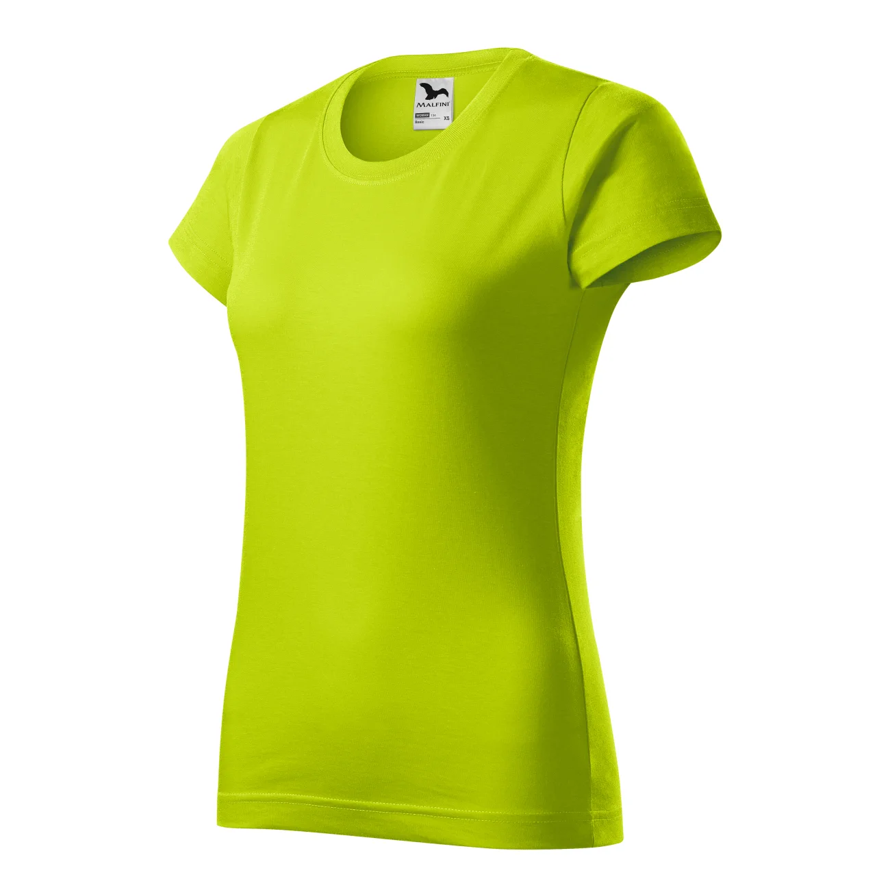 134_62_C T-shirt damski Malfini Basic 134 limonkowa - obrazek 1