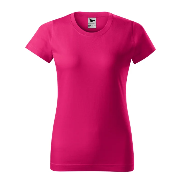 T-shirt damski Malfini Basic 134 malinowa - obrazek 2