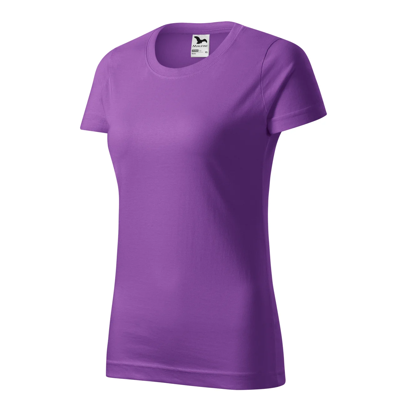 134_64_C T-shirt damski Malfini Basic 134 fioletowa - obrazek 1