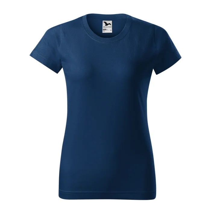 T-shirt damski Malfini Basic 134 ciemnoniebieski - obrazek 2