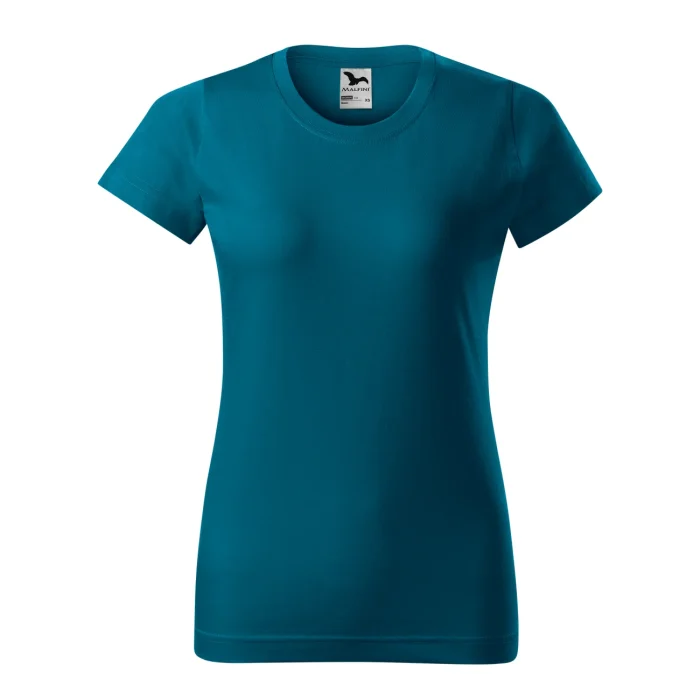 T-shirt damski Malfini Basic 134 petrol blue - obrazek 2