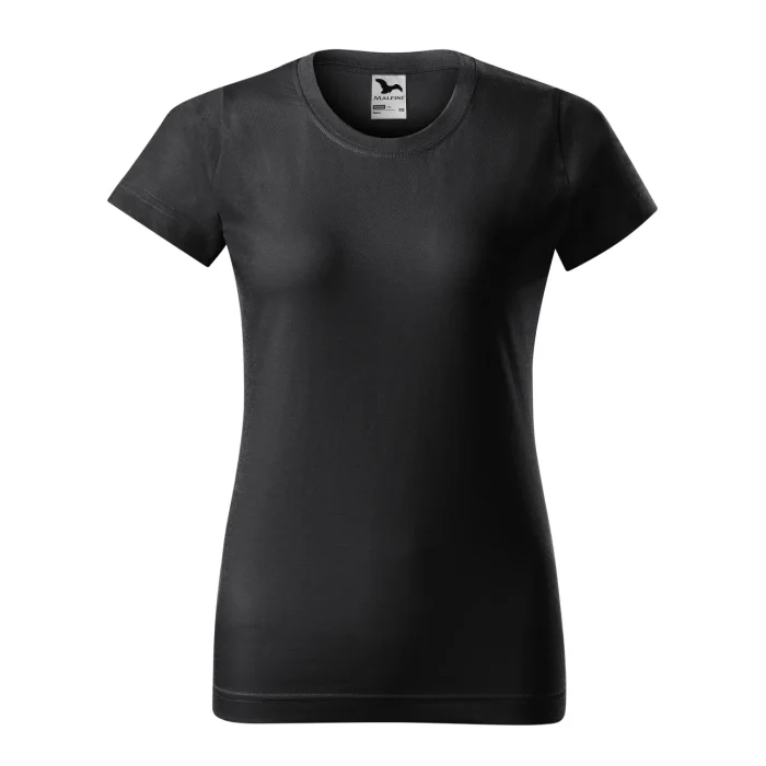 T-shirt damski Malfini Basic 134 ebony grey - obrazek 2