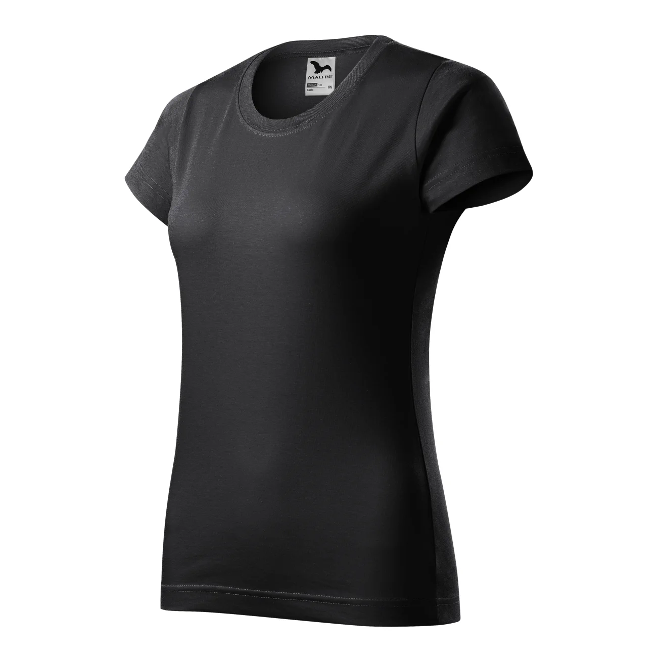 134_94_C T-shirt damski Malfini Basic 134 ebony grey - obrazek 1