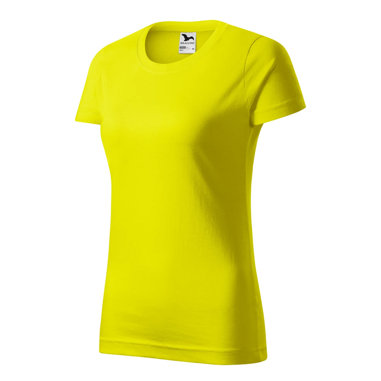 134_96_C-1 T-shirt damski Malfini Basic 134 cytrynowa - obrazek 1