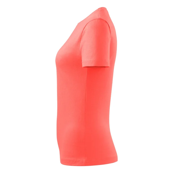 T-shirt damski Malfini Basic 134 coral - obrazek 5