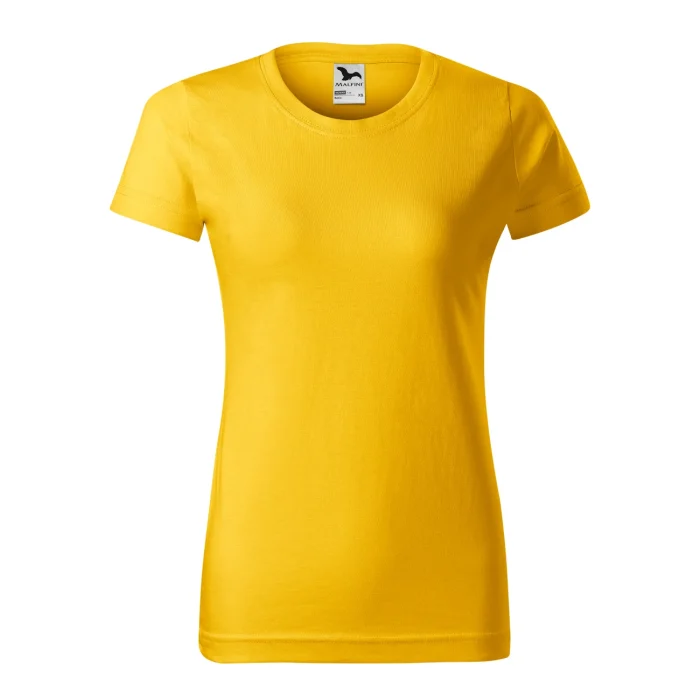 T-shirt damski Malfini Basic 134 żółta - obrazek 2