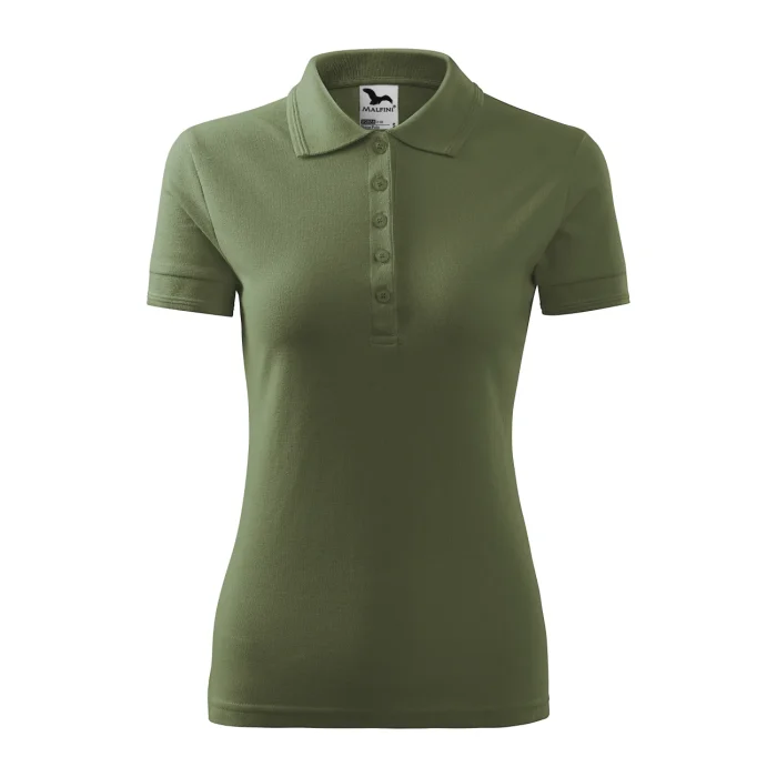Koszulka polo damska Malfini Pique Polo 210 khaki - obrazek 2