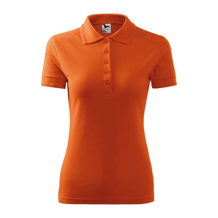 Koszulka polo damska Malfini Pique Polo 210 pomarańczowa - obrazek 2